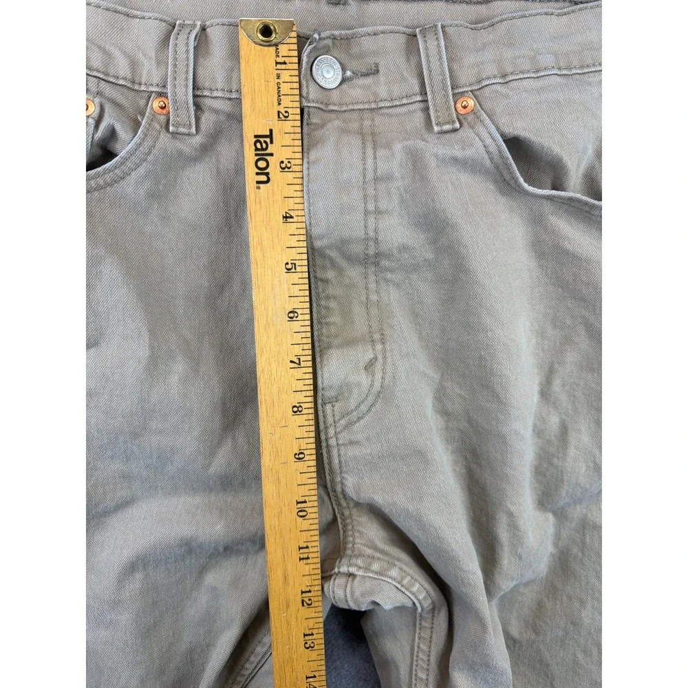 Levi's 505 Regular Fit Jeans Mens‎ 36x34 Tan Khaki Straight Leg Denim Pants